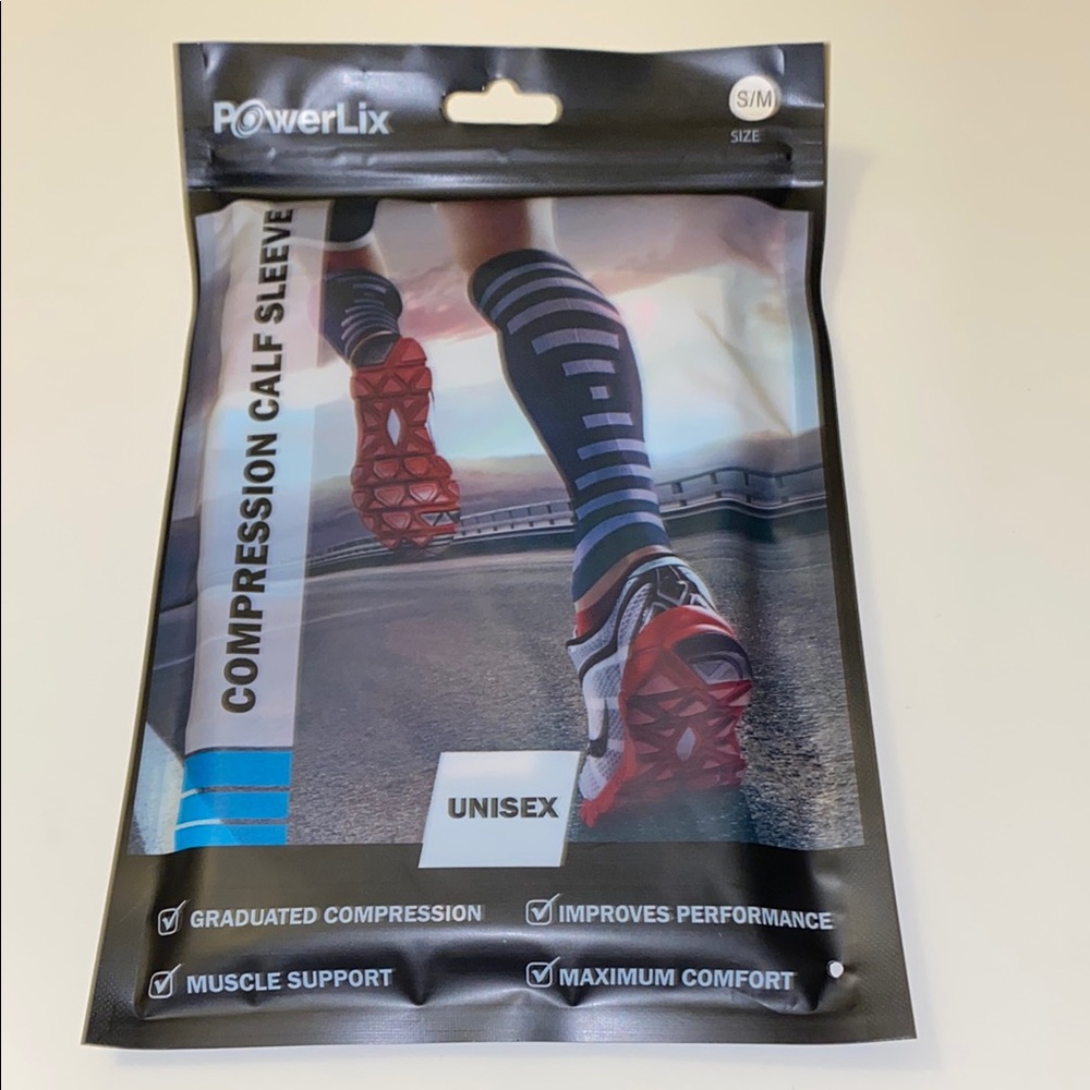 Powerlix Compression Calf Sleeve Unisex S/M